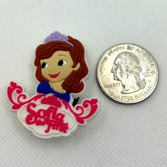BOGO!! Crocs Style Shoe Charms Jibbitz Sofia the First & Bunny 2pc Set NEW - Picture 3 of 4